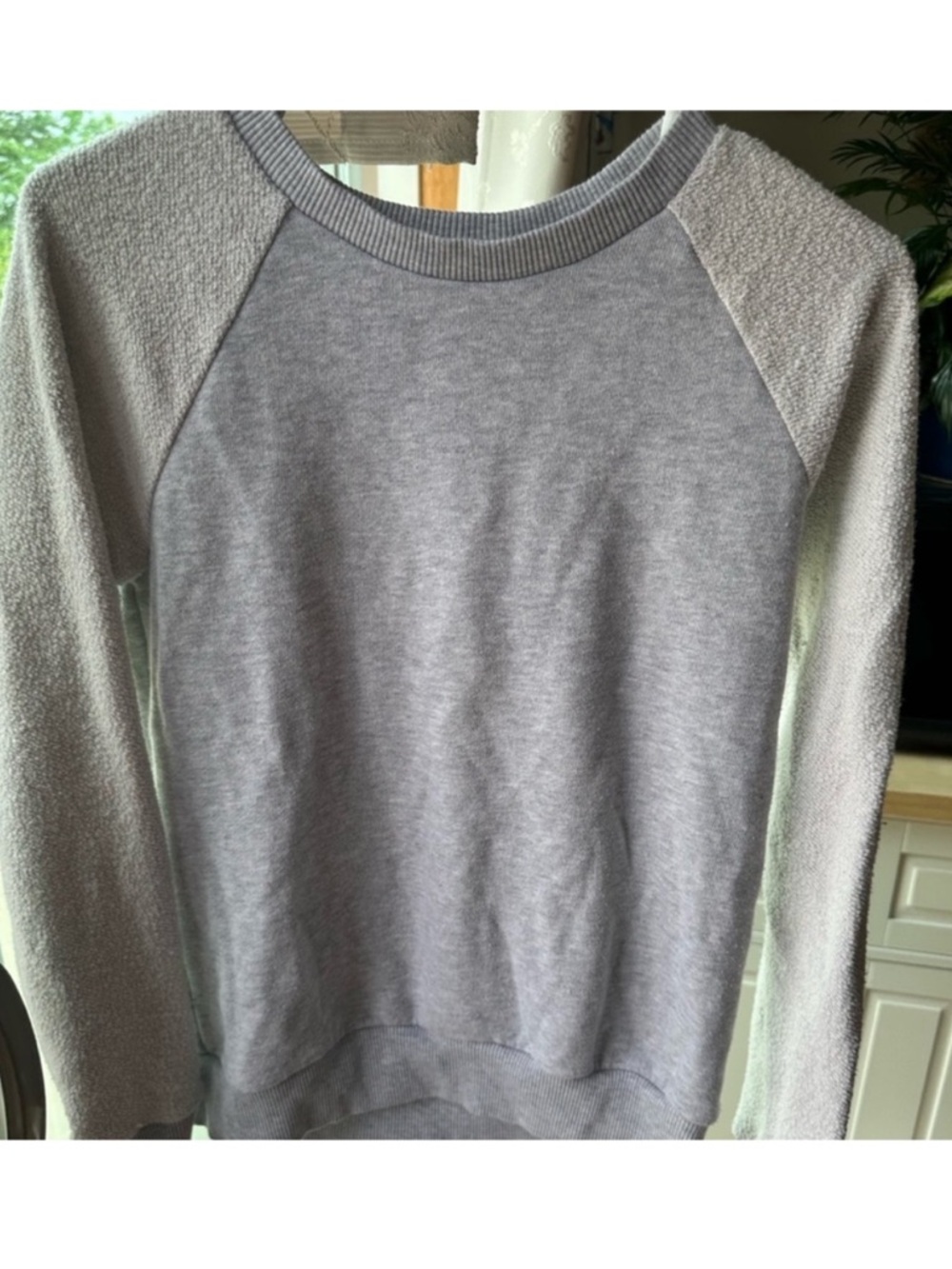 Aerie Heather Gray Crewneck Sweatshirt Long SleeveT Soft American Eagle Pullover